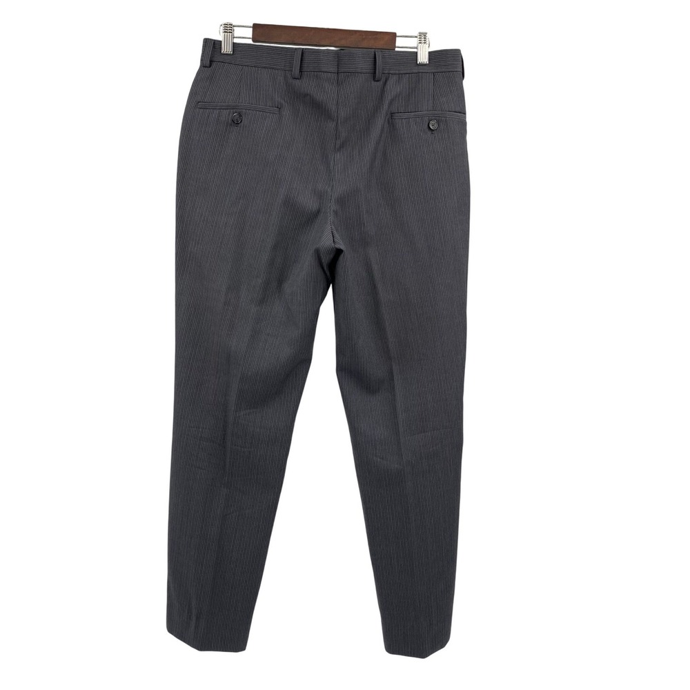 Jos. A. Bank Men's 40R* Slim Fit Two-Piece Suit Gray Pinstripe Blazer & Trousers - Picture 13 of 16